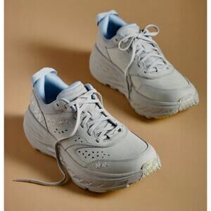 HOKA x Anthropologie New Vibrant Bloom Bondi L Leather Sneaker Stardust W8